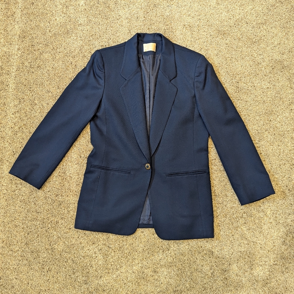 Vintage Pendleton One Button Virgin Wool Blazer B… - image 4